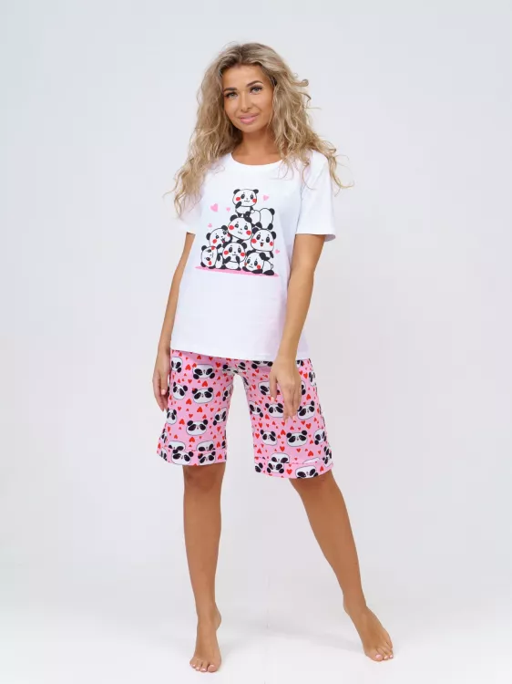 Пижама Панда П (розовый)