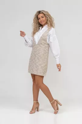 Сарафан 28911 бежевый последний размер