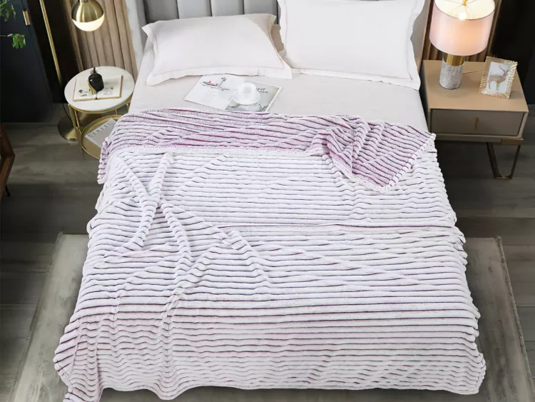 Вертикаль(сирень) плед велсофт