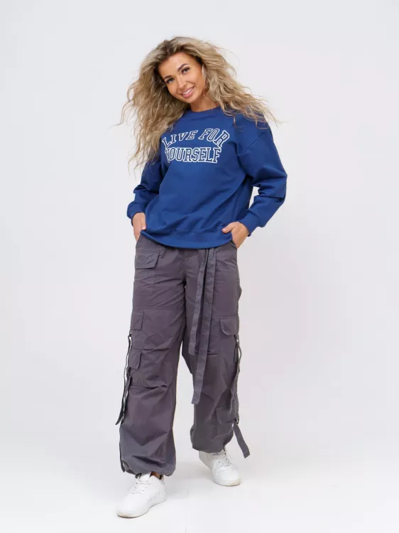 Свитшот Нонс (индиго)