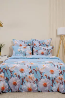 Пододеяльник бязь люкс на молнии - Ромашки