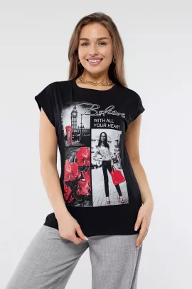 Футболка Лондон черный последний размер