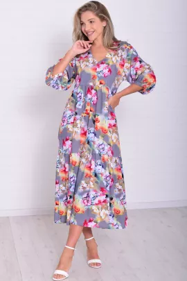 *Платье женское Ф-1-074з (акварель)