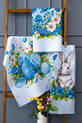 Пасхальные истории набор полотенец вафельных