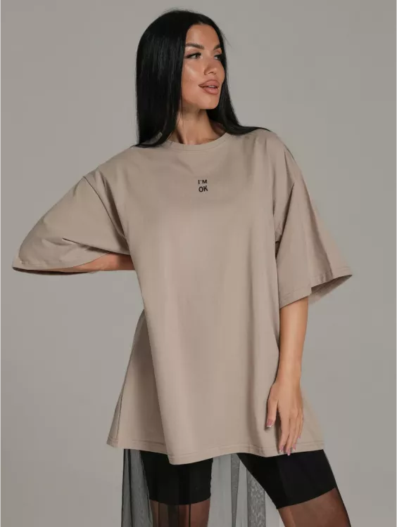 Футболка женская Мечта (бежевый)