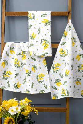 Мимоза набор кухонных полотенец
