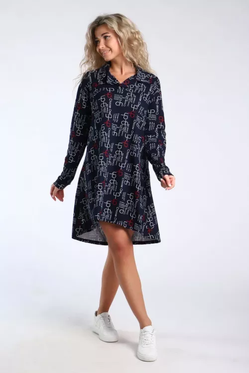 Туника 89384 темно-синий последний размер