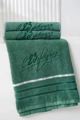 14418/13 "23 февраля"полотенце махровое плотность 350гр