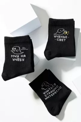 Носки детские Мчу на учебу (набор 3 пары)