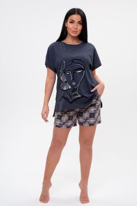 Костюм с шортами Дама антрацит