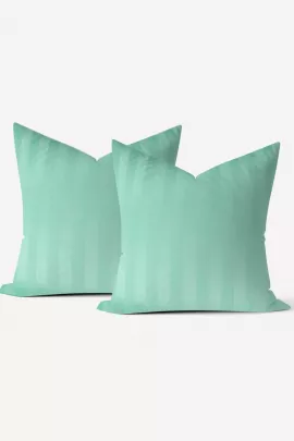 Комплект наволочек сатин страйп - Нежная мята