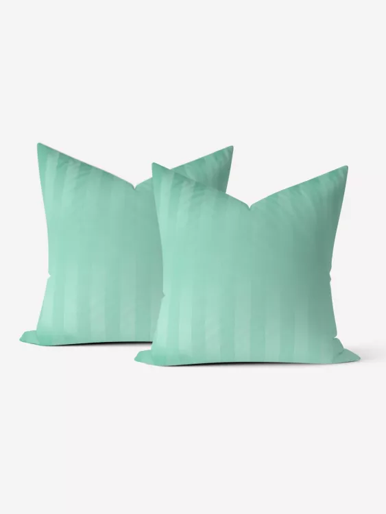 Комплект наволочек сатин страйп - Нежная мята